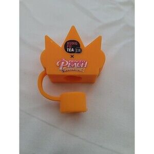 Kung Fu Tea Princess Peach Showtime! Rubber Straw Topper Crown RARE